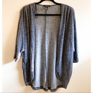 FREE IF BUNDLED Forever 21 Lightweight Heather Gray Cardigan Small EUC